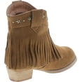 thumbnail image 5 of I YOKIDS CECE-65K Girl's Modern Studded Fringe Cowboy Chunky Ankle Bootie, 5 of 7