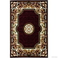 thumbnail image 2 of Allstar Burgundy Woven High Quality High Density Double Shot Drop-Stitch Carving (5' 2" x 7' 2"), 2 of 7