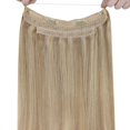 thumbnail image 3 of Sunny Blonde Hair Extensions Wire Real Human Hair Highlights Invisible Wire Hair Extensions Straight Remy Hair Extensions Clip ins Ash Blonde Highlights Golden Blonde Ha, 3 of 9