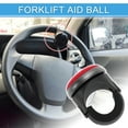 thumbnail image 3 of Ofertas Únicas Perilla del Volante de 38 mm para Automóvil Textura de Fibra de Carbono Rotador de Volante para SUV Camiones Pickup Semirremolques Furgonetas Barcos Rojo Negro 1 Juego, 3 of 7