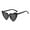 Black, variant on Tnobhg Vintage Eye Sunglasses Heart Shaped High Translucency Lens Trendy Retro Decorative Cosplay Sun Glasses for Women