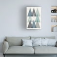 thumbnail image 2 of Trademark Fine Art 'Mod Triangles IV Blue' Canvas Art by Michael Mullan, 2 of 4