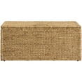 thumbnail image 7 of eHemco Heavy-duty Water Hyacinth Wicker Storage Trunk with Metal Frame, 42 by 20 by 18.5 Inches, Natural, 7 of 7