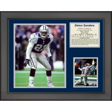 Framed Deion Sanders Hall of Fame Dallas Cowboys 11"x14" Football Three Photo Collage