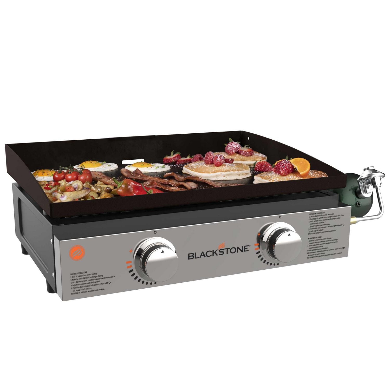 22" Portable Griddle w/ Stainless front panel.