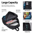 thumbnail image 6 of Ninjago Backpack 3 In 1 Bookbags Sets Adjustable Shoulder Backpack Lunch Bag Pencil Case Pouch Box, Black, One Size, 6 of 9
