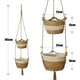thumbnail image 2 of Cestas colgantes para plantas, cesta para plantas de pasto marino, 2 tamaños, macetas tejidas naturales, maceteros de pasto marino, cesta de almacenamiento para decoración del hogar, interior,, 2 of 5