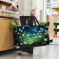 thumbnail image 6 of Starry Plants Portable Reusable Collapsible Bucket Picnic Basket Grocery Baskets Storage Bag Large Capacity Oxford Cloth Foldable Bucket, 6 of 7