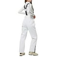 thumbnail image 3 of Womens Plus Size Pants Heavy Duty Insulated Bib Overalls Extreme Cold Weather Skiing Snowboarding Outdoor Loose Trousers White M, 3 of 9