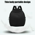thumbnail image 4 of Commuting Backpack, Daypack for Travel, Large Capacity Lightweight Nylon Bag, for Outdoor Leisure and Student Use, Simple Hand-held Design, Black, by FAJHHA, 4 of 8