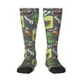 thumbnail image 2 of Picia Women Crew Soft Moisture-wicking Socks Cartoon Dinosaurs Pattern Design Cotton Socks, One Size fit All, 2 of 9