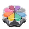 thumbnail image 1 of Tampon encreur coloré en forme de pétale, 8 couleurs, pour scrapbooking, agenda, peinture, accessoire 1002 Magic, 1 of 4