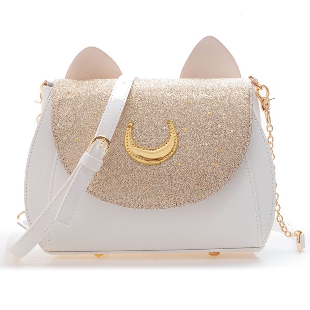 Sywqhk Moda Mujer Contraste Color Gato Forma Hombro Bolso Pu Mini Bolso (Oro) Sywqhk Para estrenar