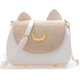 thumbnail image 1 of Sywqhk Moda Mujer Contraste Color Gato Forma Hombro Bolso Pu Mini Bolso (Oro) Sywqhk Para estrenar, 1 of 9