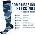 thumbnail image 4 of FREEAMG Camo Compression Socks for Men & Women Knee High Stockings for Running, Sport, Hiking & Travel, 4 of 7