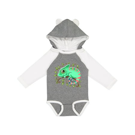 

Inktastic Tiny Cute Chameleon Gift Baby Boy or Baby Girl Long Sleeve Bodysuit