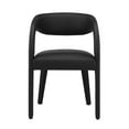 thumbnail image 5 of Pemberly Row 20" Upholstered Faux Leather Dining Chair in Black (Set of 2), 5 of 10