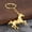 Gold, variant on Fashion Horse Keychain 3D Metal War-horse Keychain Backpack Car Pendant Keyring Badge Key Chain Ring Accessory for Women Men Gift