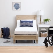 Lucid Basic Remote Controlled Steel Adjustable Bed Base, Twin XL