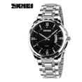 thumbnail image 1 of Reloj De Pulsera Análogico Para Hombre Skmei 9069 Color de la correa Plateado Color del bisel Negro Color del fondo Negro, 1 of 4