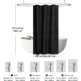 thumbnail image 4 of Wehilion Boho Shower Curtain, Woven Fabric Shower Curtain,Tufted Chevron Striped Modern Chic Textured Minimalist Bathroom Shower Curtain, 4 of 14