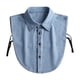 thumbnail image 2 of Cuello falso para traje profesional, ropa decorativa elegante, cuello falso ajustable Azul vaquero, 2 of 9