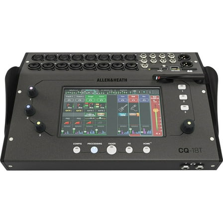 Allen & Heath CQ-18T Ultra-Compact 18-Channel Digital Mixer with 7" Touchscreen