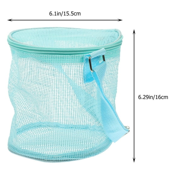 LOLIPPYY Kids Seashell Bag 1Piece Mesh Beach Bag for Toys Lightweight and Folding for Beach Trips