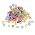 thumbnail image 1 of AMLESO 100 Pieces Wholesale Clear Acrylic Beads Assorted Bright Colors with Line, 1 of 8