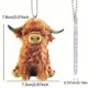 thumbnail image 3 of Bull Car Pendant Keychain, Holiday Decoration, Christmas Halloween Gift, Unique Style, High-Quality Metal, Festive Charm, Office Desk, Home Decor, Gift for Her, Automotive Theme, 2-Tier, 3 of 5