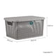 thumbnail image 3 of Kit 4 Cajas Organizadoras de Plástico Biodegradable Terragave  Tipo Rattan (Gris), 3 of 5