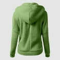 thumbnail image 4 of Zshosam Women's Shearling Fluffy Fuzzy Shaggy Hood Sherpa-Lined Fleece Jacket(Mint Green,S), 4 of 6