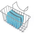 thumbnail image 1 of Soporte para esponja de cocina, cesta para fregadero, carrito para fregadero, cepillo, escurridor de líquido para lavavajillas, plateado, 1 of 5
