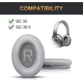 thumbnail image 2 of Almohadillas de repuesto para auriculares Bose QC35 II. Almohadillas profesionales compatibles con Bose QuietComfort 35 (QC35) y QuietComfort 35 II (QC35 II)., 2 of 5