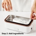 thumbnail image 5 of Wzzjkit Lunch Boîte à Scellée Chauffable Boîte de Rangement pour Aliments Portable Chauffage au Micro-Ondes Multifonctionnelle Électrique Isolation Thermique Boîte Bento pour Hommes Femmes Adultes Enfants Travail Pique-Nique Boîte à Lunch, 5 of 5
