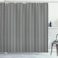 thumbnail image 1 of Ambesonne Geometric Shower Curtain, Chevron Zigzags Cubes, 69"Wx84"L, Black Grey and Pale Grey, 1 of 3