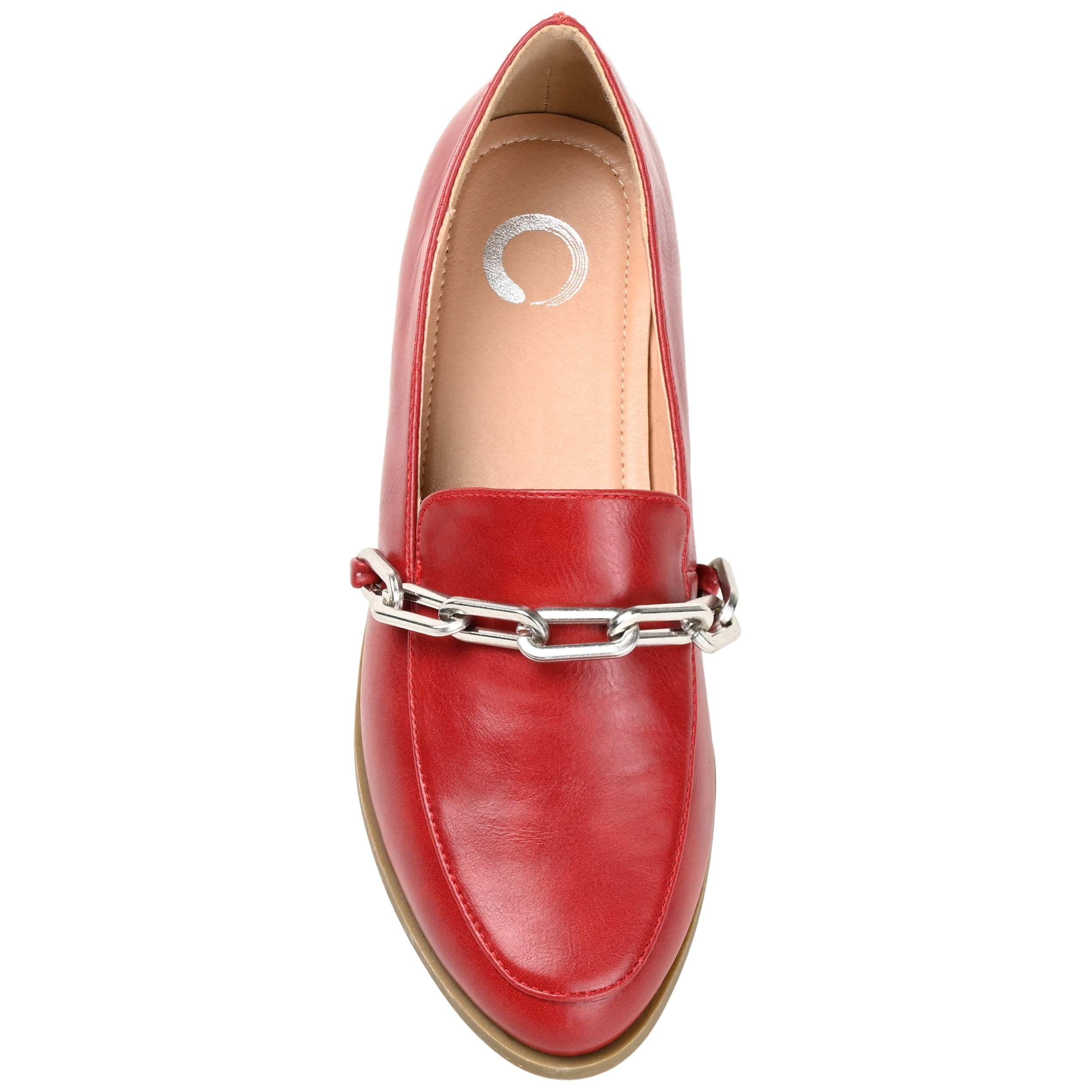 Journee Womens Madison Slip On Round Toe Loafer Flats