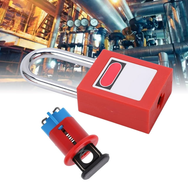 Safety Circuit Breaker Lock, Practical Rustproof High Strength Miniature Circuit Breaker Lockout Device Simple Installation Multipurpose for Industry MPCO+38mm