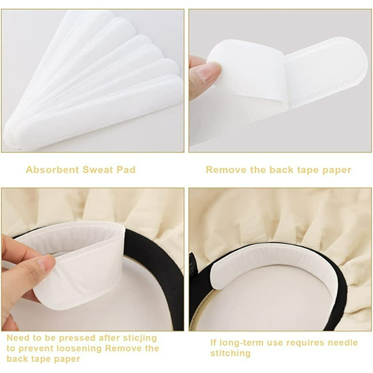 Hat Liner Cap Protection Insert Headband Sweatband Liner Disposable Sweat  Pads For Baseball Tennis Hunting Hat Moisture Absorbing Supplies 23.5 X 3.7  Cm 