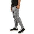 thumbnail image 3 of Vibes Men's Relaxed Fit Printed Fleece Jogger Sweat Pants, 3 of 5