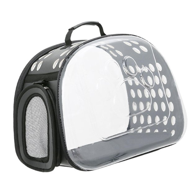 Bolsa de Transporte para Mascotas jinwen Plegable para Conejos Perros Pequeños Senderismo Color Negro Tamaño 42 x 28 x 32 cm