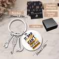 thumbnail image 5 of Father’s Day Gifts Keychain Gifts from Son Daughter Children Round Keyring Birthday Christmas Gifts for Dad Papa Daddy - If Dad Can't Fix It No One Can Silver 04, 5 of 5