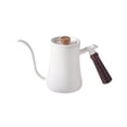 thumbnail image 2 of Esquirla 600ml Pour Over Watering Can Comfortable Handle Spout with Wooden Handle Coffee Pot Teapot for Outdoor Indoor Picnic Bar White, 2 of 8