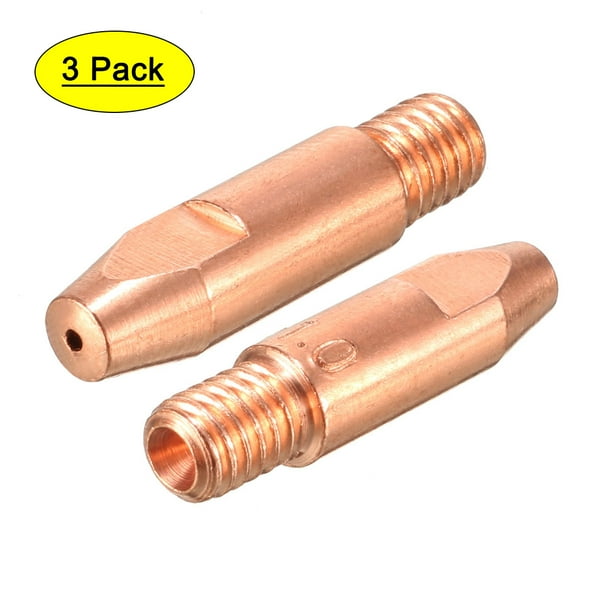 MIG Tip 1mm Welding Contact Tips for 24KD MIG Welding Brass Pack of 3