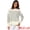 White, variant on DARING DIVA Women's Striped Pullover Spring Crewneck Knit Sweater M White