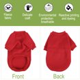 thumbnail image 4 of Sudadera de Algodón para Perros Ropa de Invierno/Otoño Abrigo Forrado de Franela Cálido Rojo S, 4 of 7