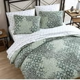 thumbnail image 3 of Stone Cottage Abingdon Comforter Set, Queen, Dark Green, 3 of 6