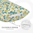 thumbnail image 3 of Daiia Lilies Flowers Bedding Waterproof Pillow Protector Zippered Queen – Bed Bug Proof Pillow Encasement-16"x24", 3 of 6