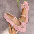 thumbnail image 4 of Willtoo Women Bow Pearl Mary Jane Flats Elastic Ankle Strap Round Toe Faux Suede Ballet Flat Shoes Comfort Slip On Dress Shoes for Daily Wedding Casual Wear, 4 of 5