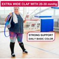 thumbnail image 4 of HayFeel Wide Calf Compression Socks for Women Men 15-20 mmHg Plus Size Knee High Stockings For Nurses Running, 4 of 6